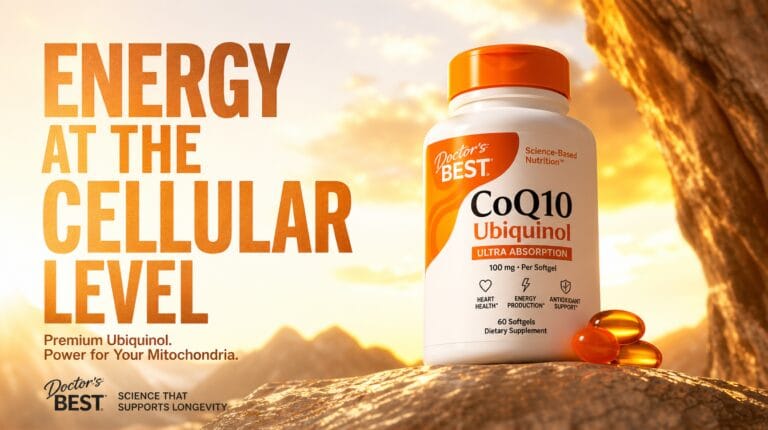 Best CoQ10 ubiquinol supplement orange capsules