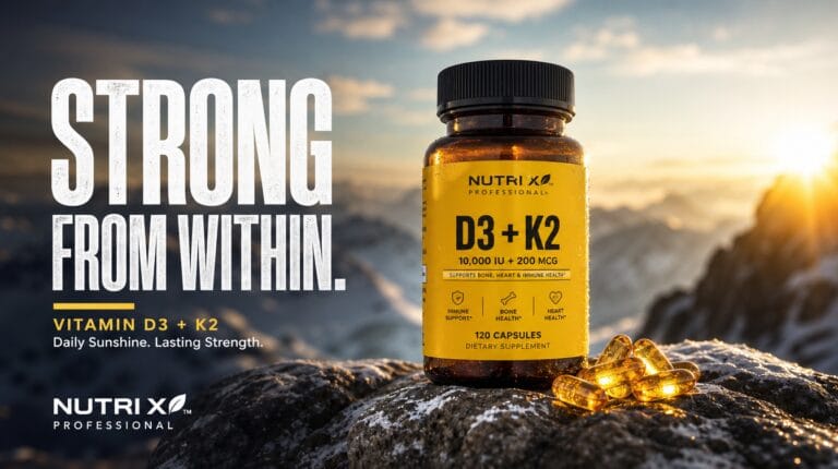 Best Vitamin D3 K2 supplement capsules sunlight