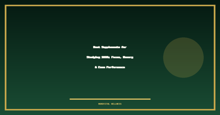 Best Supplements For Studying : Focus, Memory & Exam Performance