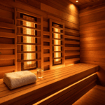 Best Infrared Saunas 2026: Buyer's Guide by Type & Budget Warm cedar infrared sauna interior with glowing panels